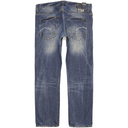G-Star Morris Low Men Blue Straight Slim Jeans W38 L32