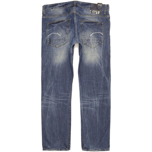 G-Star Morris Low Men Blue Straight Slim Jeans W38 L32