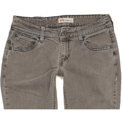 Levi's 473 Women Grey Skinny Slim Stretch Jeans W31 L30