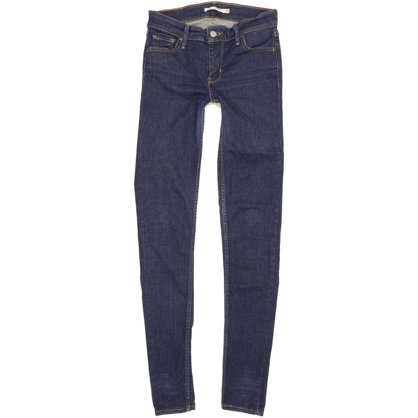 Levi's 710 Super Women Blue Skinny Slim Stretch Jeans W26 L32
