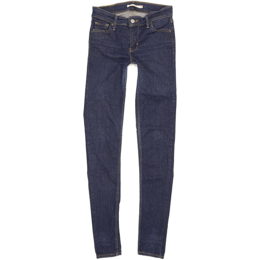 Levi's 710 Super Women Blue Skinny Slim Stretch Jeans W26 L32