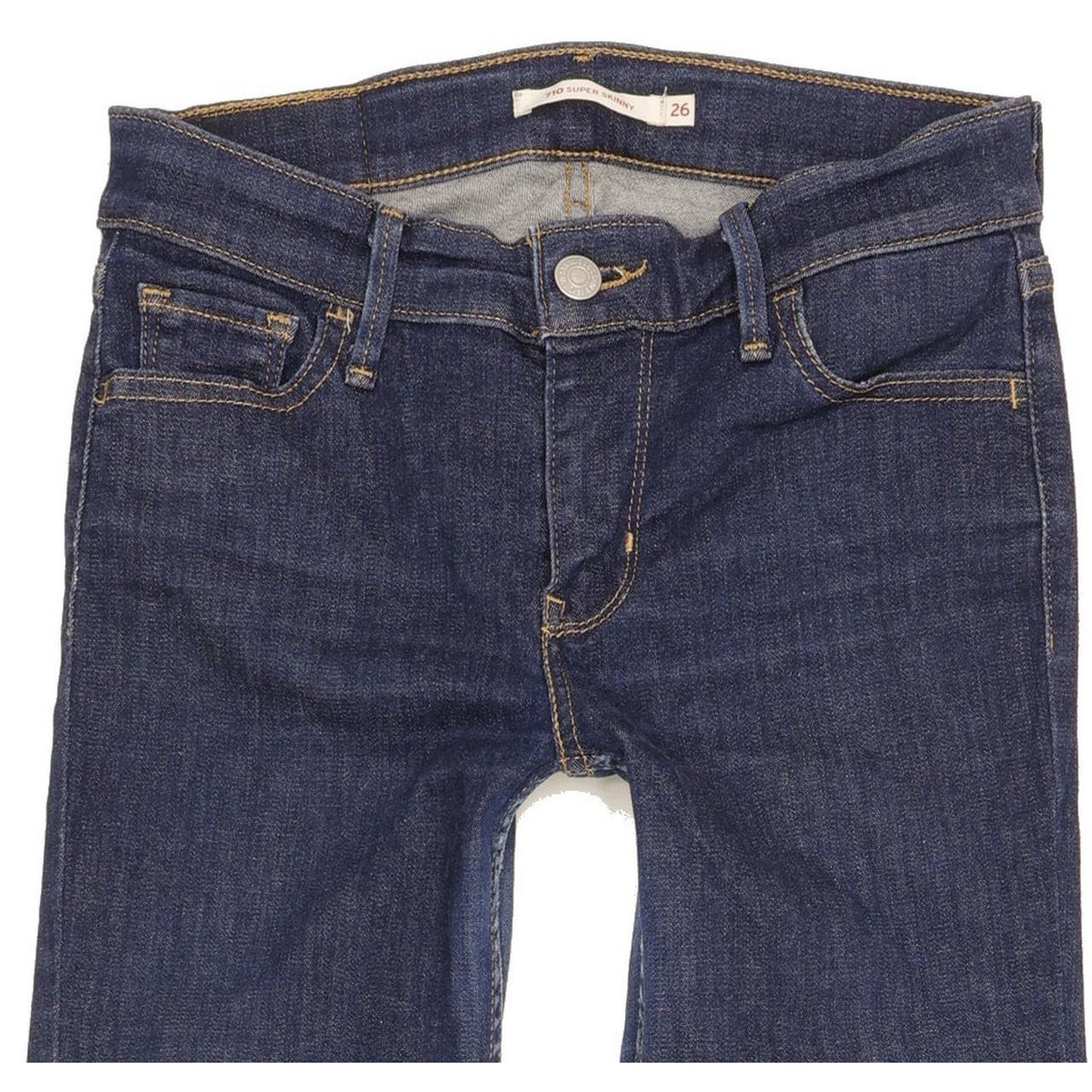 Levi's 710 Super Women Blue Skinny Slim Stretch Jeans W26 L32
