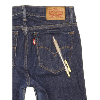Levi's 710 Super Women Blue Skinny Slim Stretch Jeans W26 L32