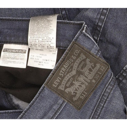 Levi's 511 Men Blue Straight Slim Stretch Jeans W30 L32