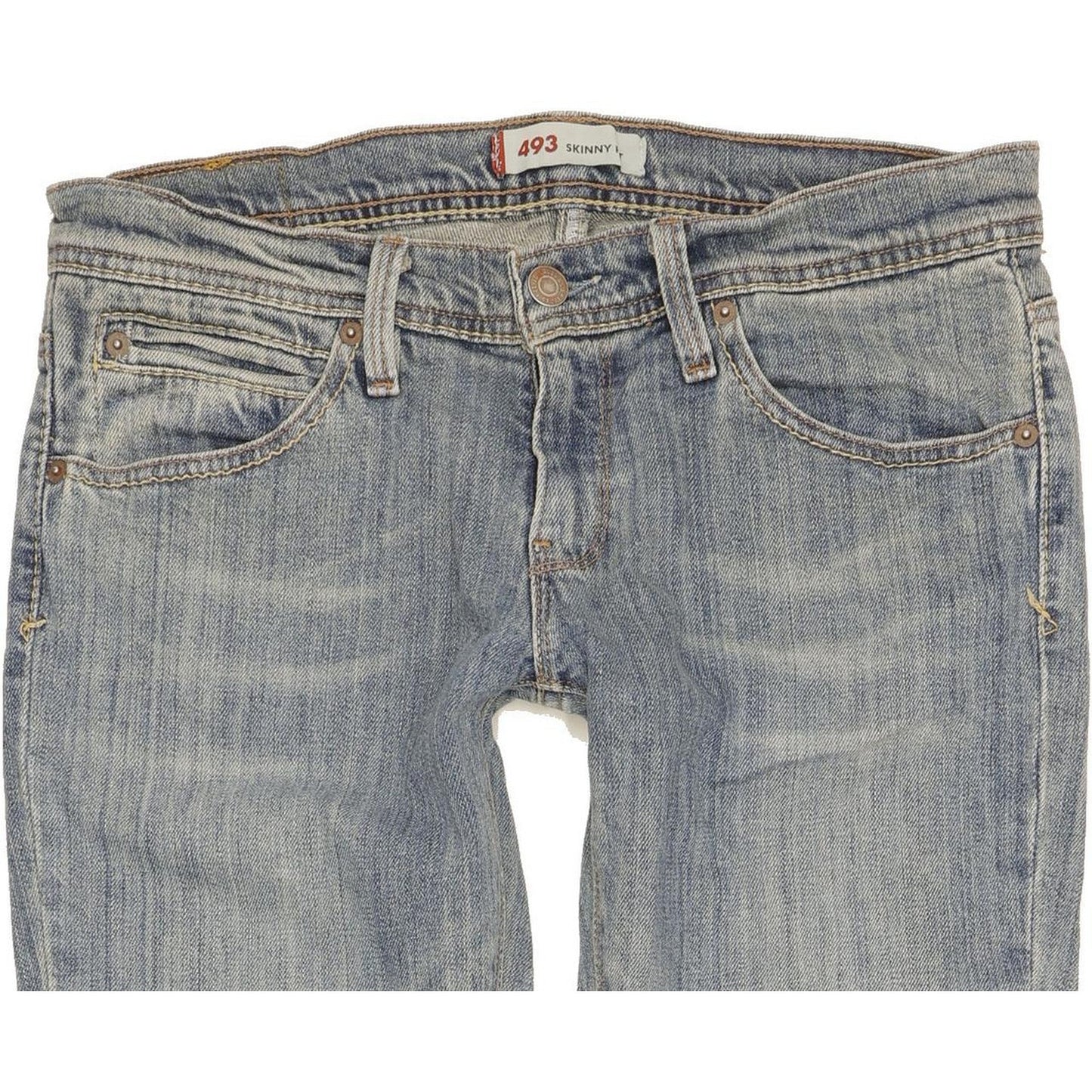 Levi's 493 Men Blue Skinny Slim Stretch Jeans W30 L36
