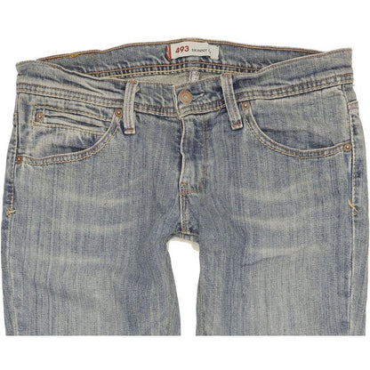Levi's 493 Men Blue Skinny Slim Stretch Jeans W30 L36