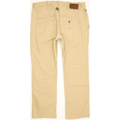 G-Star New Bronson Men Beige Tapered Loose Chino Jeans W36 L30