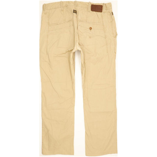 G-Star New Bronson Men Beige Tapered Loose Chino Jeans W36 L30