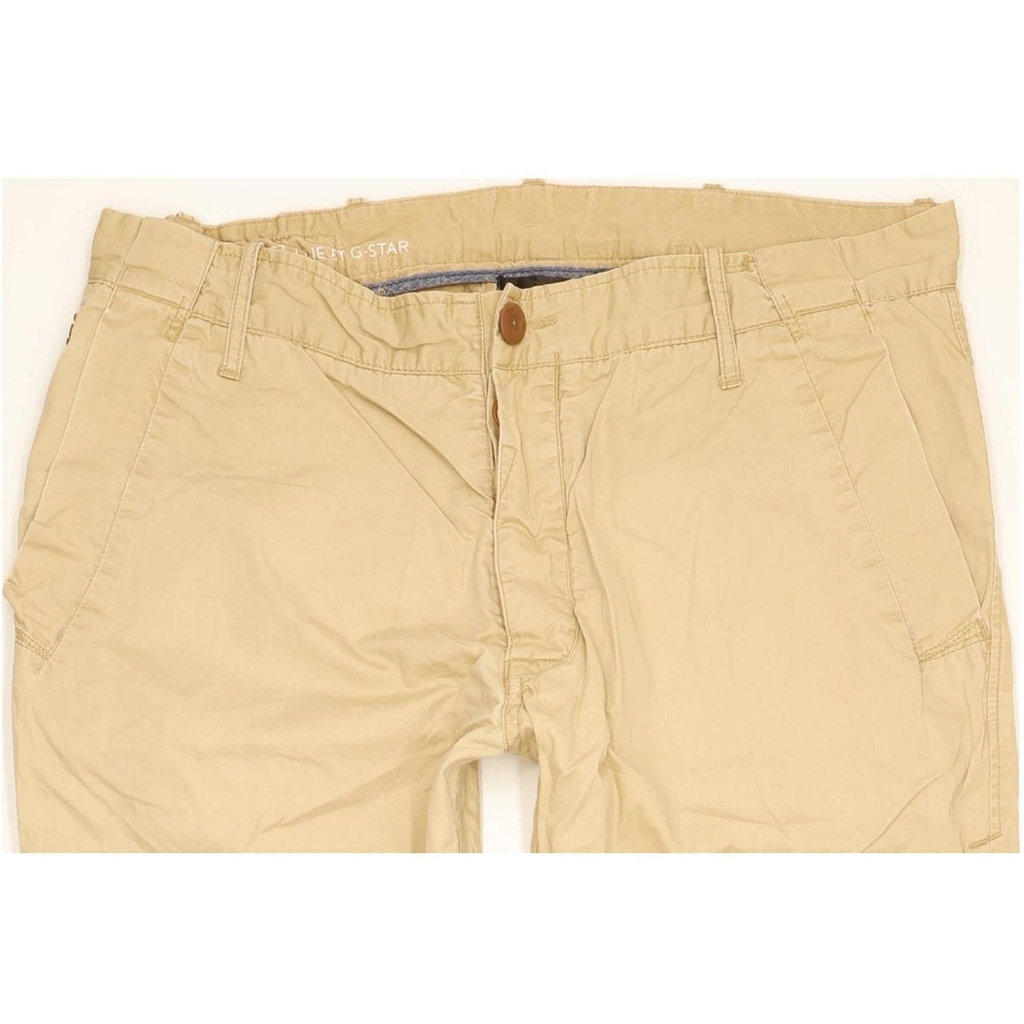 G-Star New Bronson Men Beige Tapered Loose Chino Jeans W36 L30