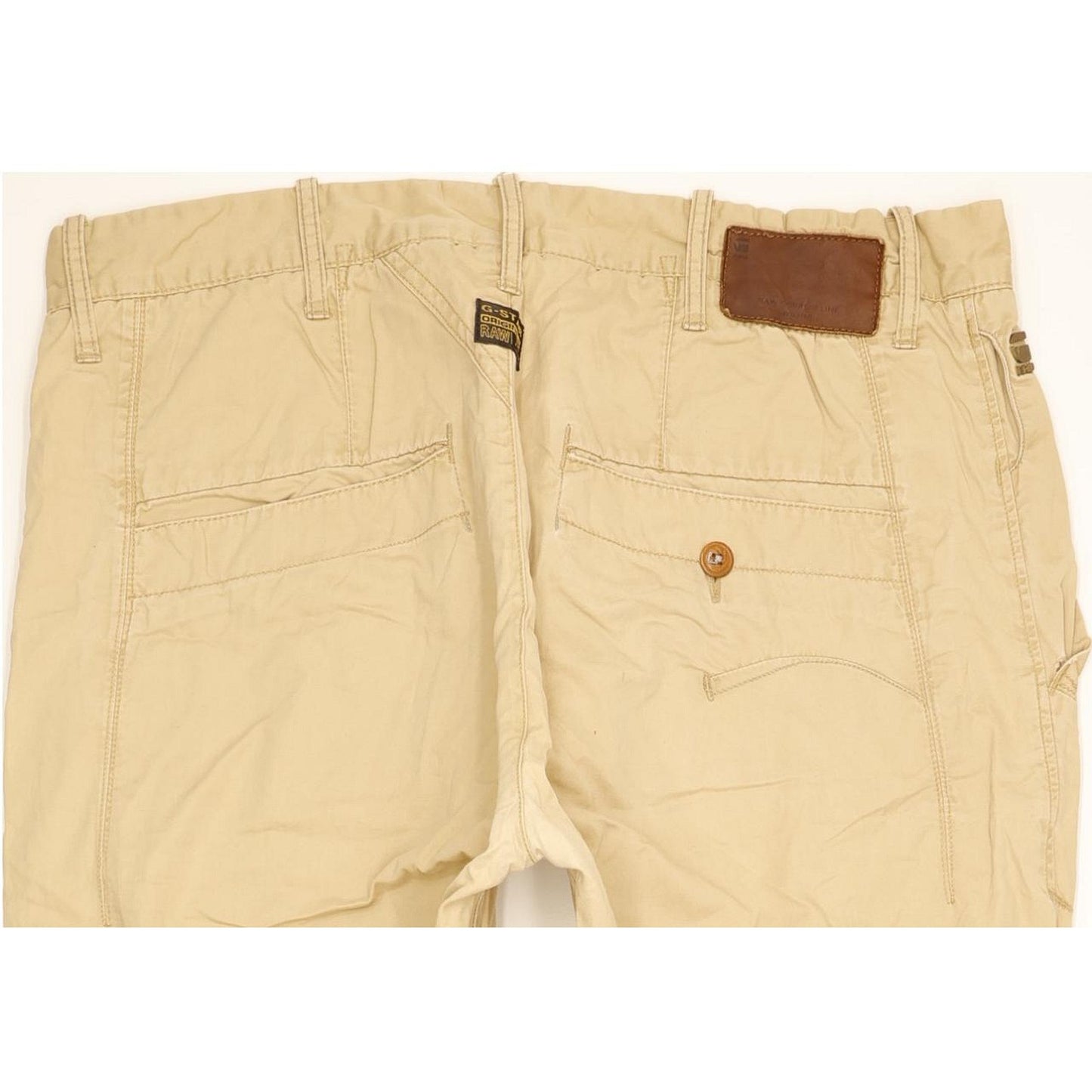 G-Star New Bronson Men Beige Tapered Loose Chino Jeans W36 L30
