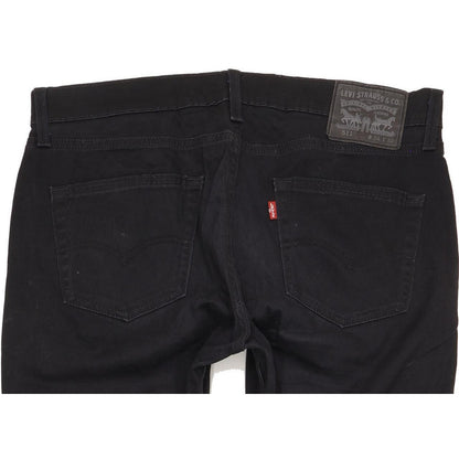 Levi's 511 Men Black Straight Slim Stretch Jeans W34 L31