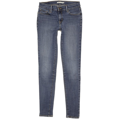 Levi's 710 Super Women Blue Skinny Slim Stretch Jeans W29 L31