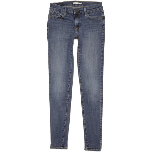 Levi's 710 Super Women Blue Skinny Slim Stretch Jeans W29 L31