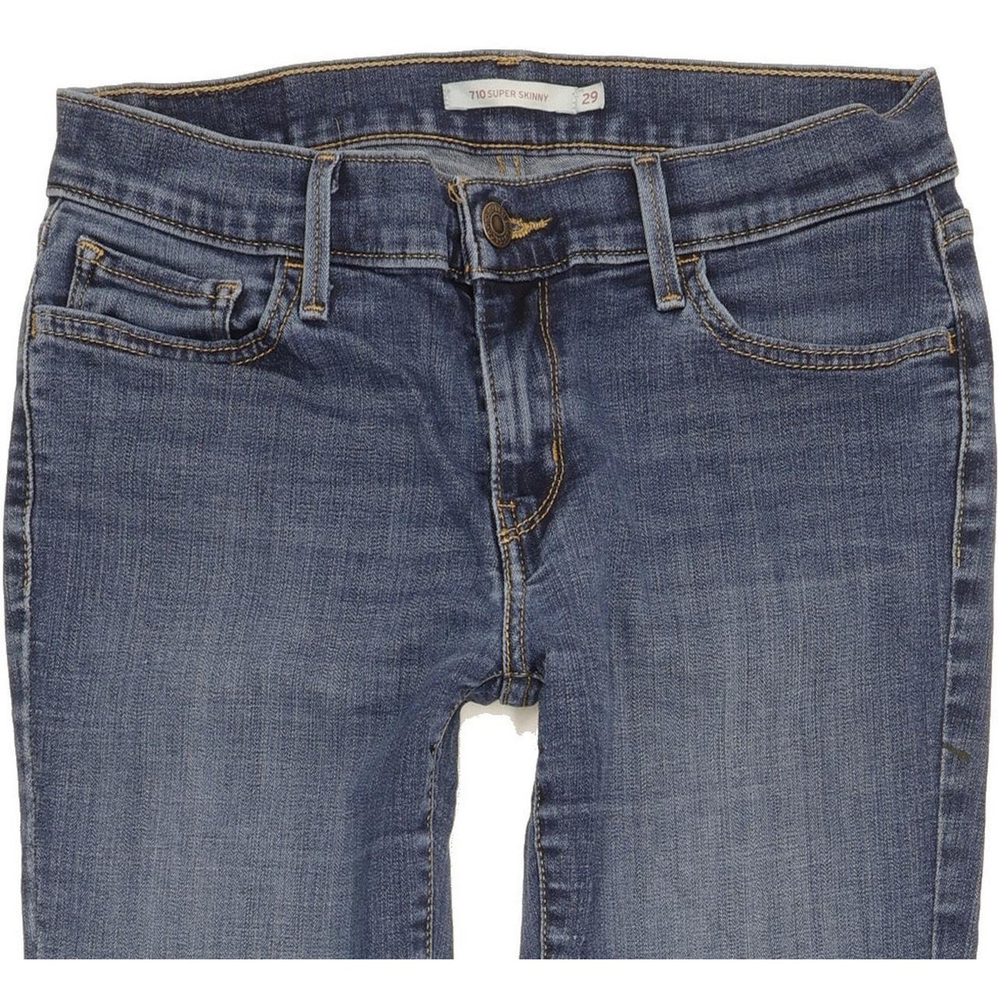Levi's 710 Super Women Blue Skinny Slim Stretch Jeans W29 L31