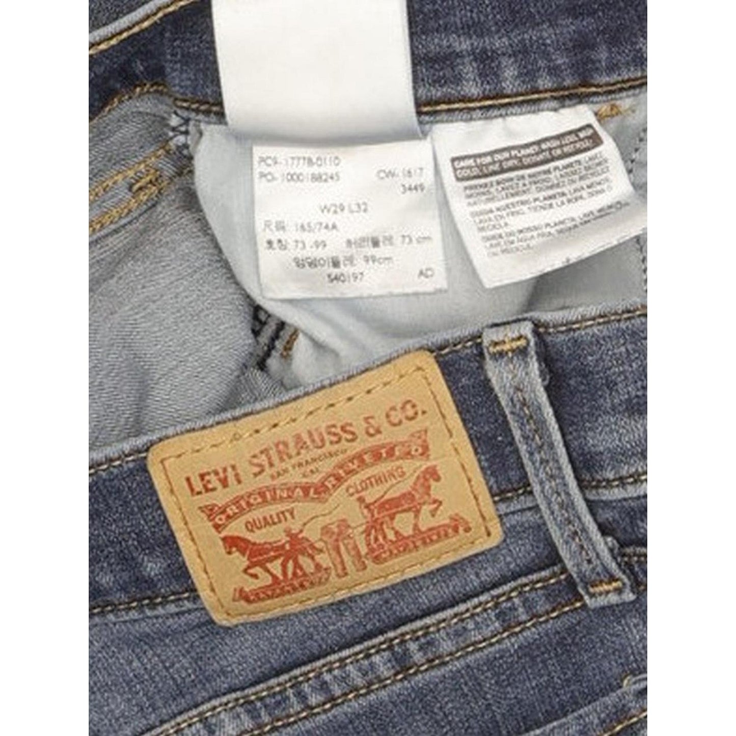 Levi's 710 Super Women Blue Skinny Slim Stretch Jeans W29 L31