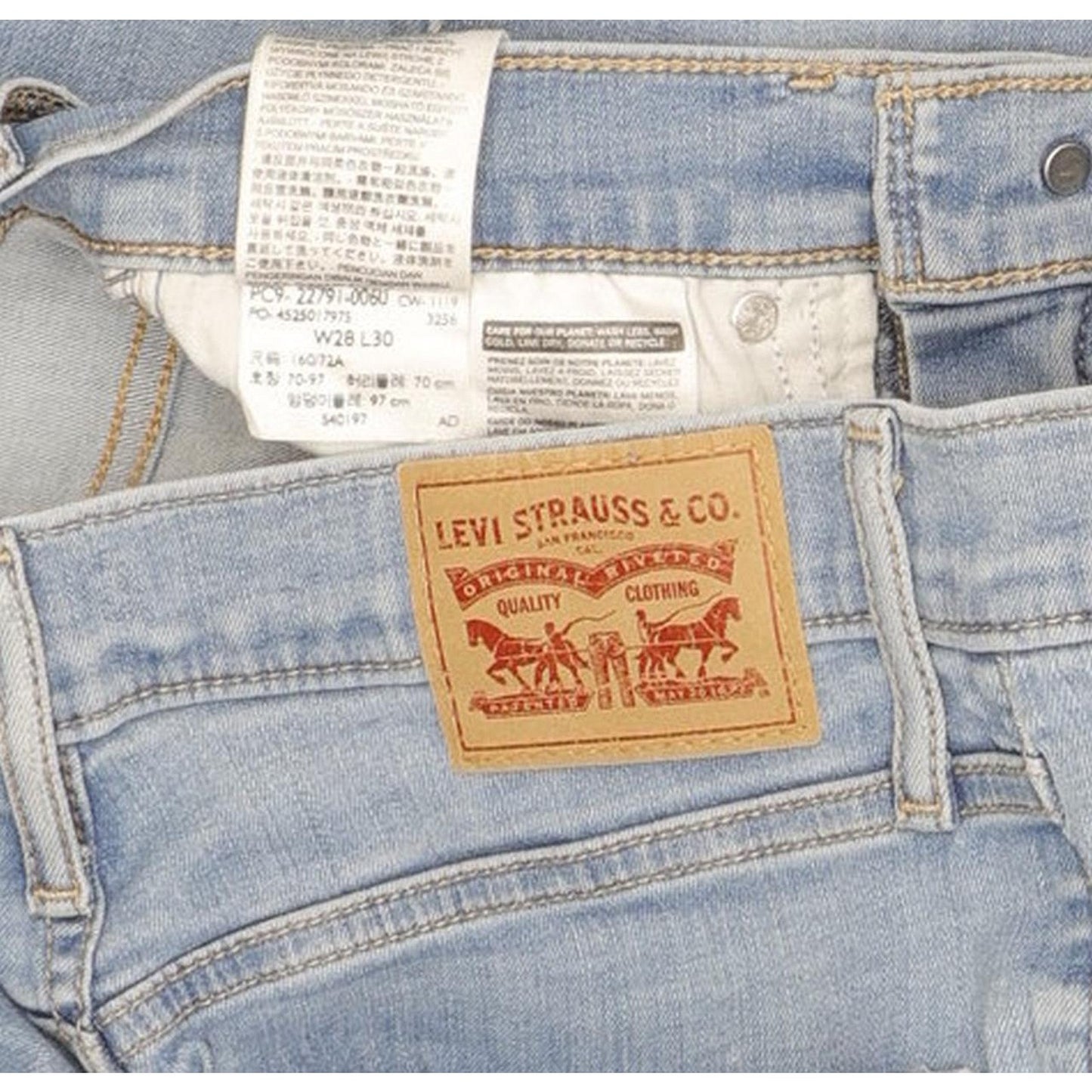 Levi's Mile Women Blue Skinny Slim Stretch Jeans W28 L30
