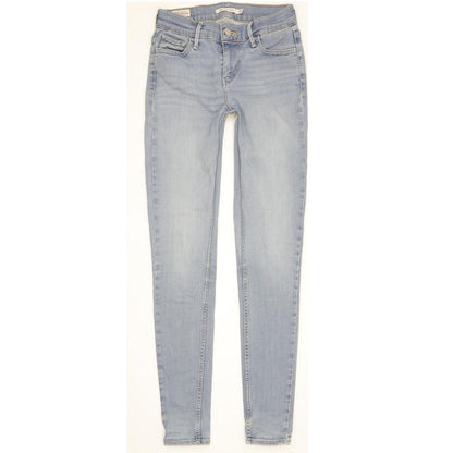 Levi's 710 Super Women Blue Skinny Slim Stretch Jeans W26 L30