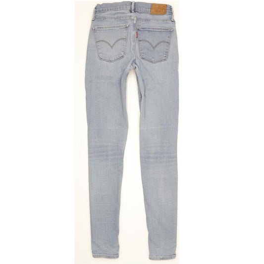Levi's 710 Super Women Blue Skinny Slim Stretch Jeans W26 L30