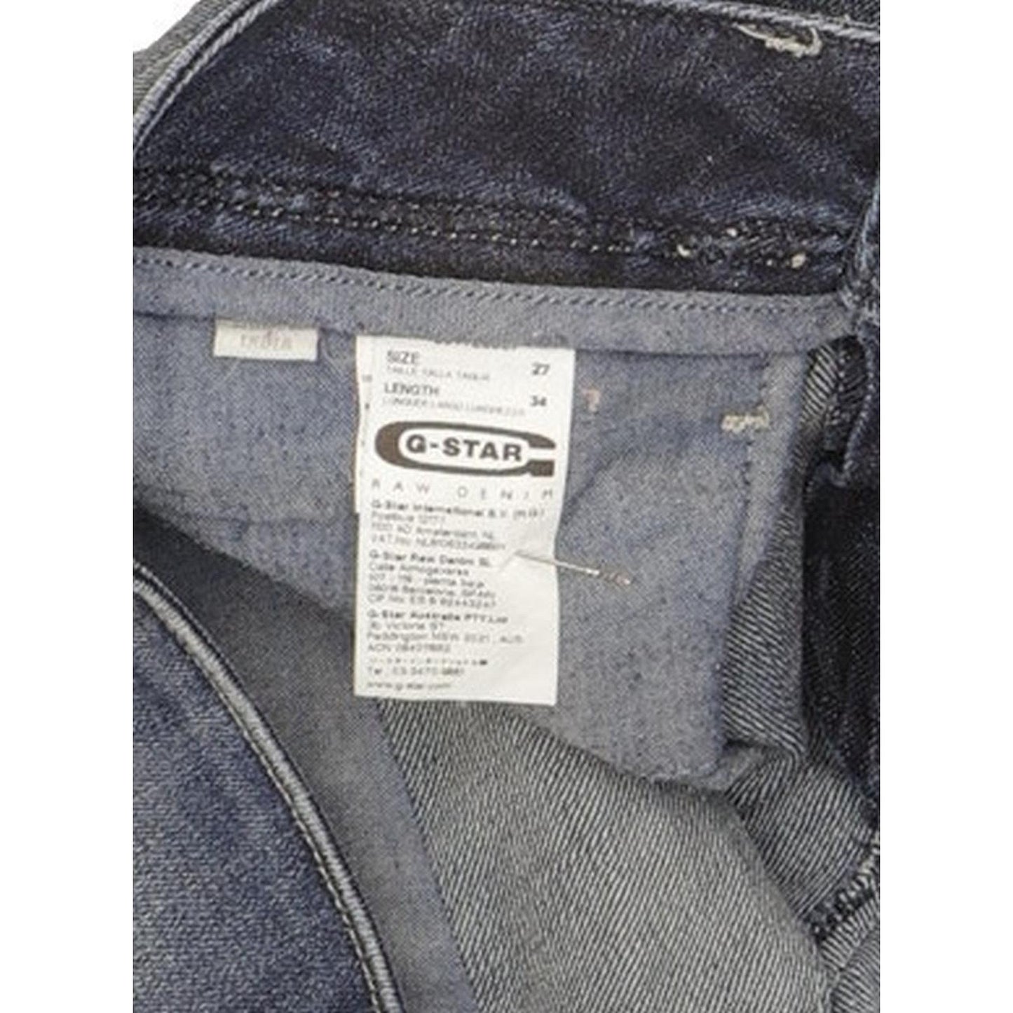 G-Star Colt Women Blue Skinny Slim Stretch Jeans W27 L33