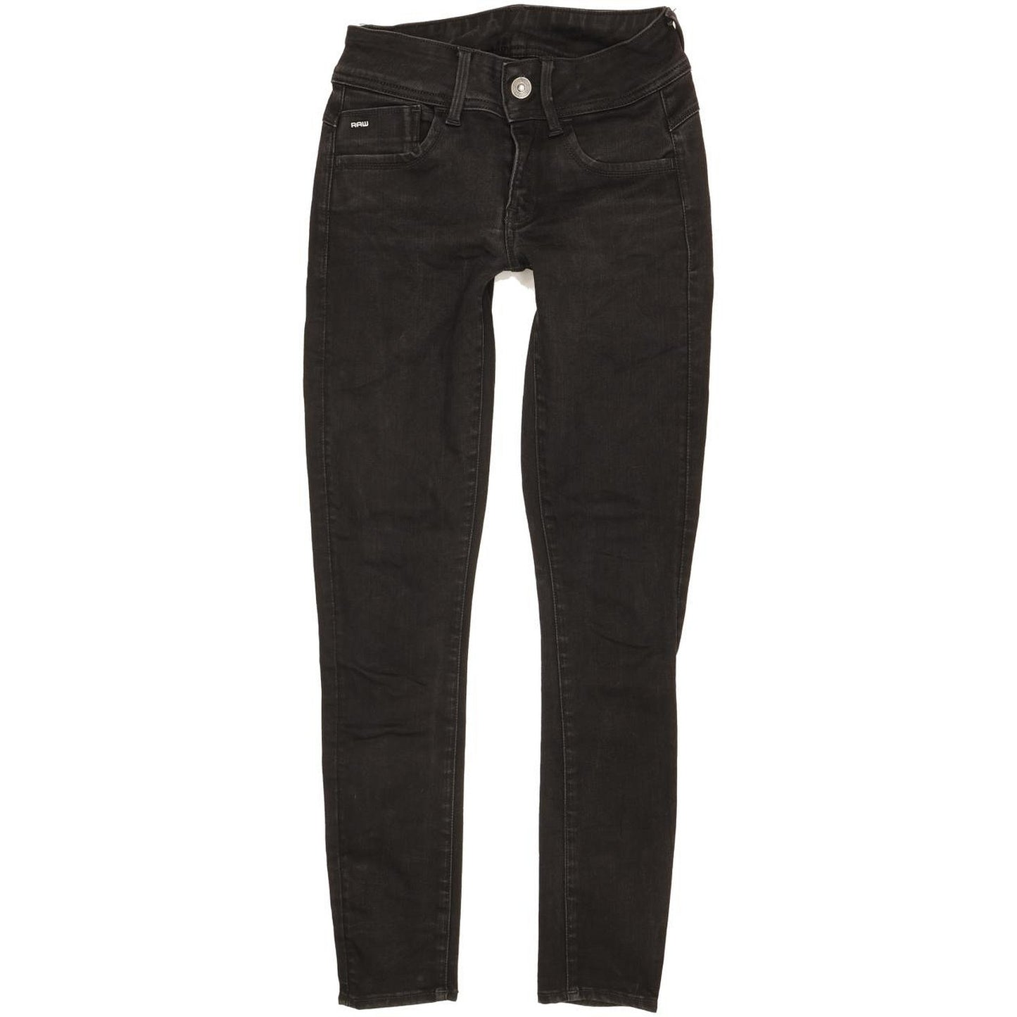 G-Star Lynn D-Mid Women Black Skinny Slim Jeans W26 L29