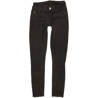 G-Star Lynn D-Mid Women Black Skinny Slim Jeans W26 L29