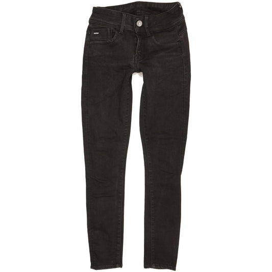 G-Star Lynn D-Mid Women Black Skinny Slim Jeans W26 L29