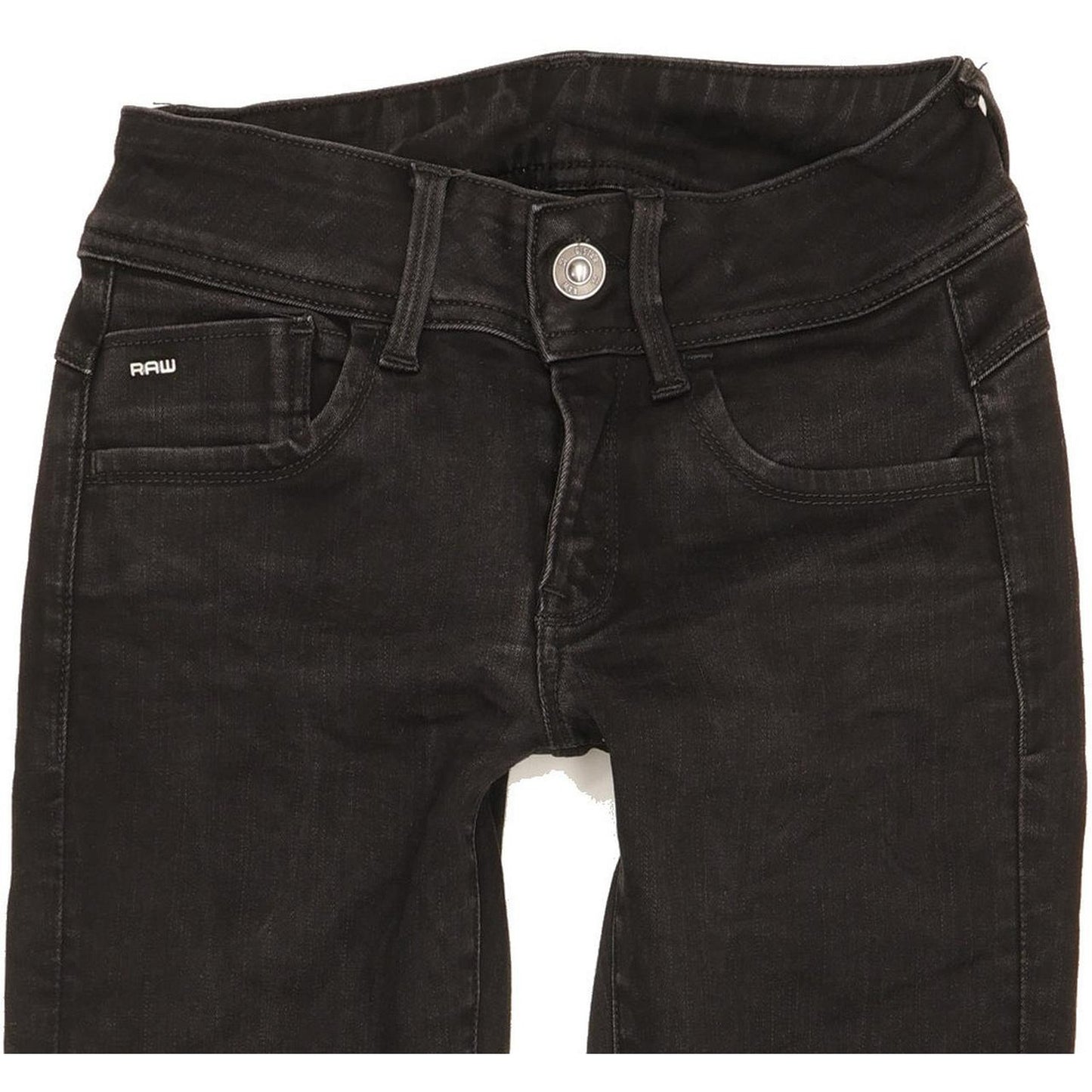 G-Star Lynn D-Mid Women Black Skinny Slim Jeans W26 L29