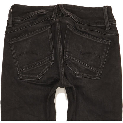 G-Star Lynn D-Mid Women Black Skinny Slim Jeans W26 L29