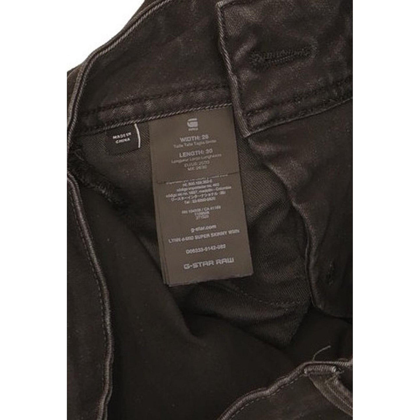 G-Star Lynn D-Mid Women Black Skinny Slim Jeans W26 L29