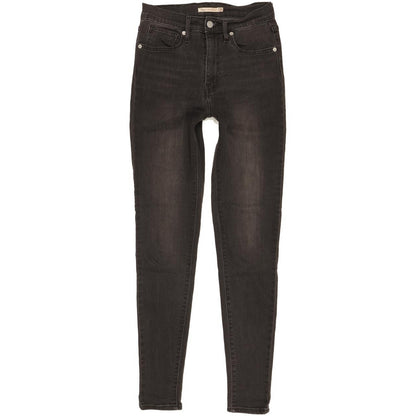 Levi's Mile Black Skinny Slim Stretch Jeans High Waisted W27 L32
