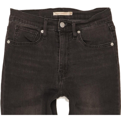 Levi's Mile Black Skinny Slim Stretch Jeans High Waisted W27 L32