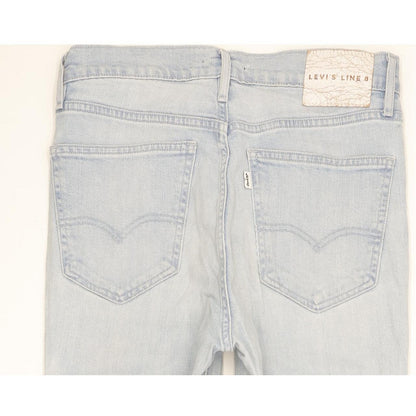 Levi's Line 8 Blue Skinny Slim Stretch Jeans High Waisted W29 L32