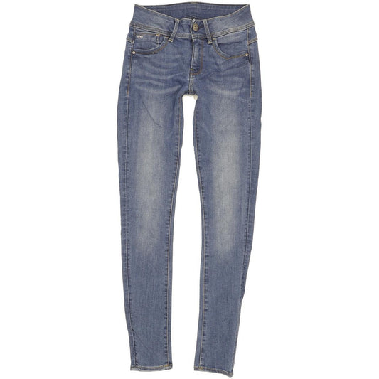 G-Star Lynn Women Blue Skinny Slim Stretch Jeans W24 L31