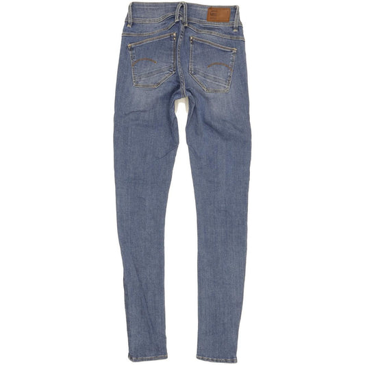 G-Star Lynn Women Blue Skinny Slim Stretch Jeans W24 L31