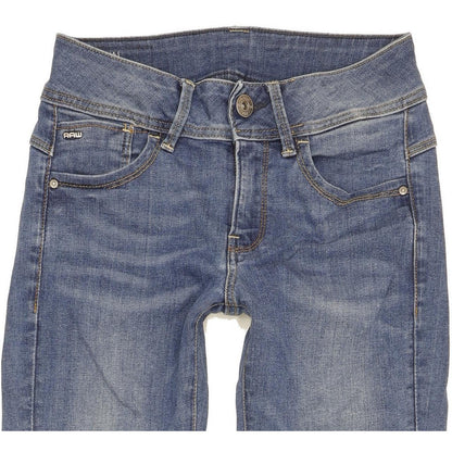 G-Star Lynn Women Blue Skinny Slim Stretch Jeans W24 L31
