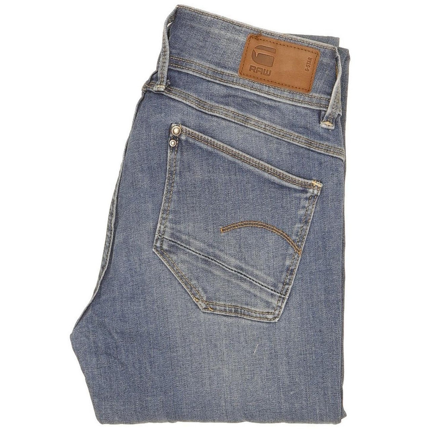 G-Star Lynn Women Blue Skinny Slim Stretch Jeans W24 L31