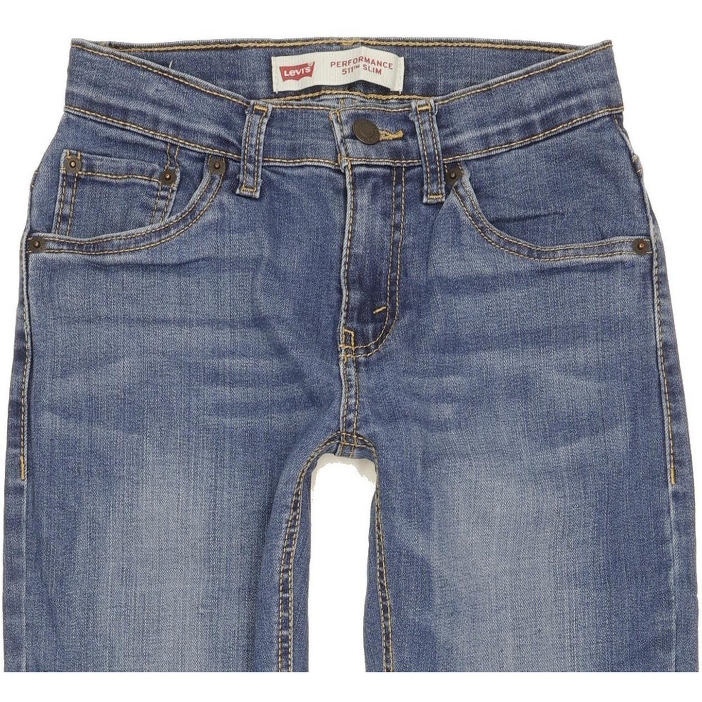 Levi's 511 Kids Blue Straight Slim Stretch Jeans W24 L27