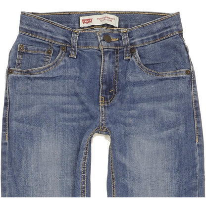 Levi's 511 Kids Blue Straight Slim Stretch Jeans W24 L27