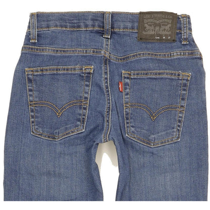 Levi's 511 Kids Blue Straight Slim Stretch Jeans W24 L27