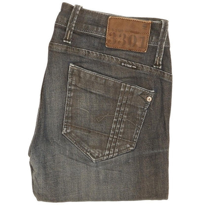 G-Star Women Navy Straight Slim Stretch Jeans W28 L30