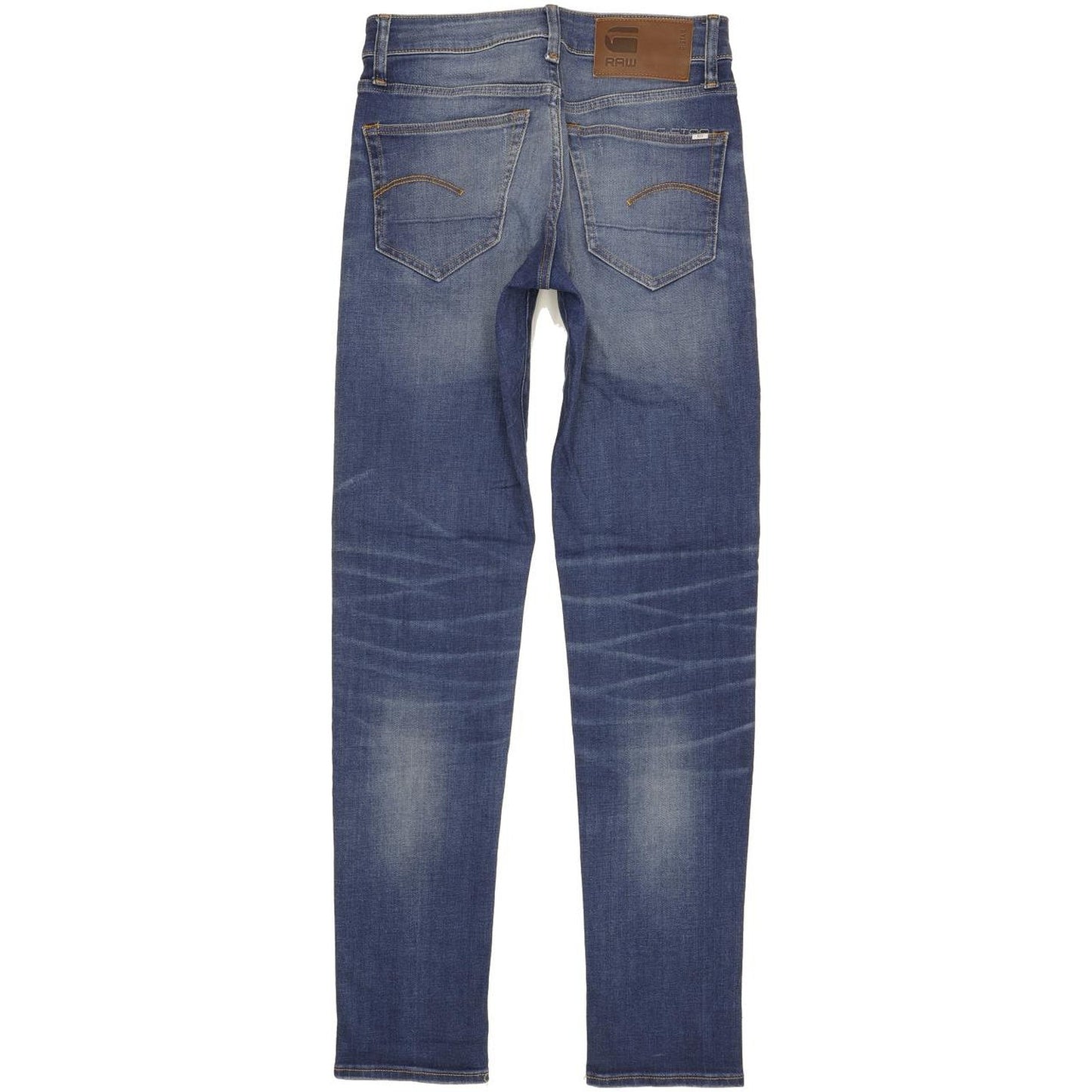 G-Star 3301 Men Blue Straight Slim Stretch Jeans W26 L32