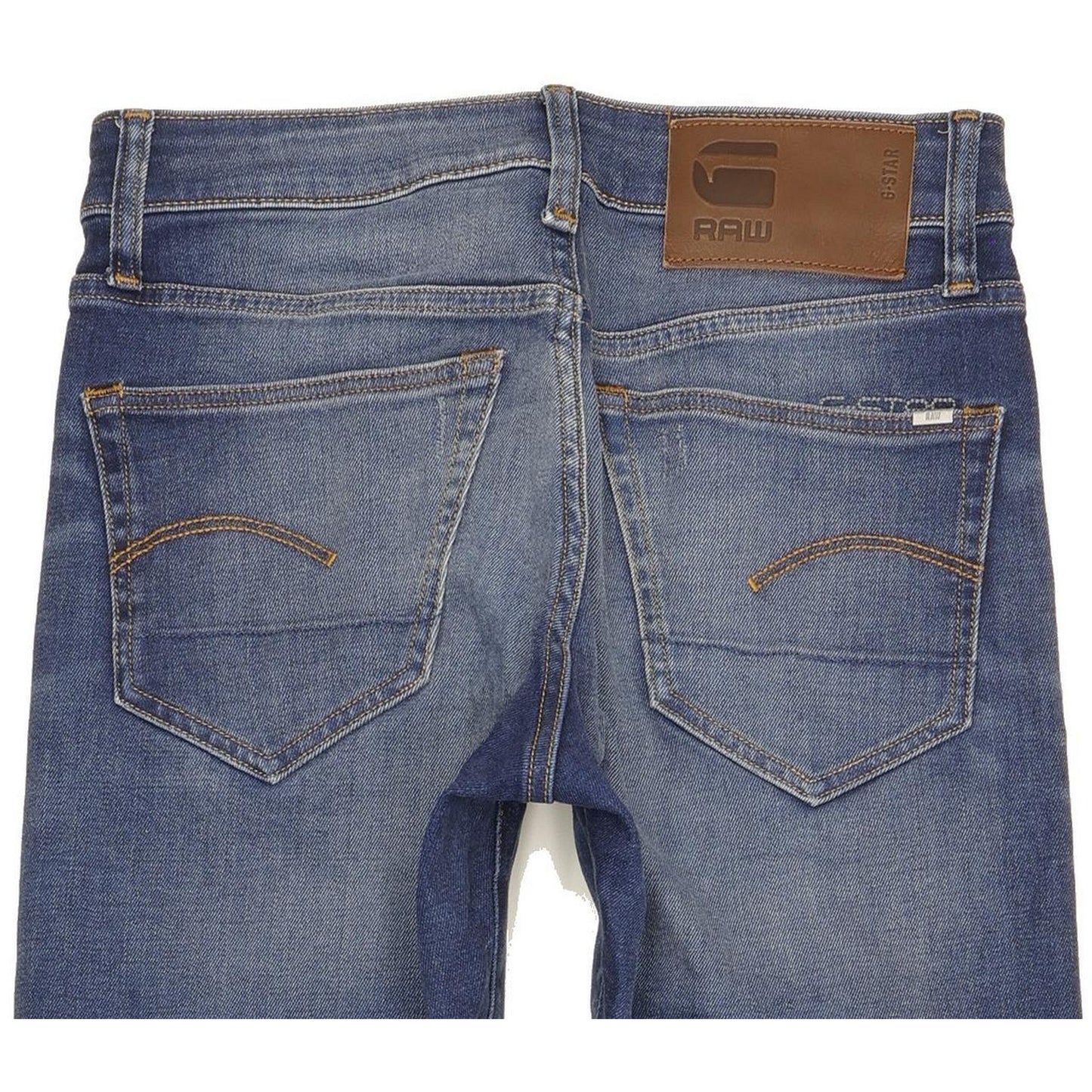 G-Star 3301 Men Blue Straight Slim Stretch Jeans W26 L32