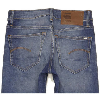 G-Star 3301 Men Blue Straight Slim Stretch Jeans W26 L32