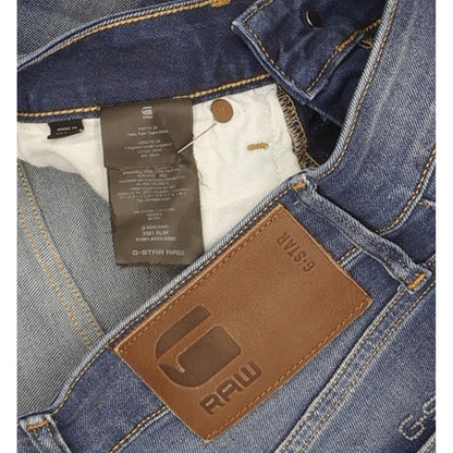 G-Star 3301 Men Blue Straight Slim Stretch Jeans W26 L32