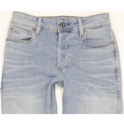 G-Star 3301 Men Blue Skinny Slim Stretch Jeans W26 L33