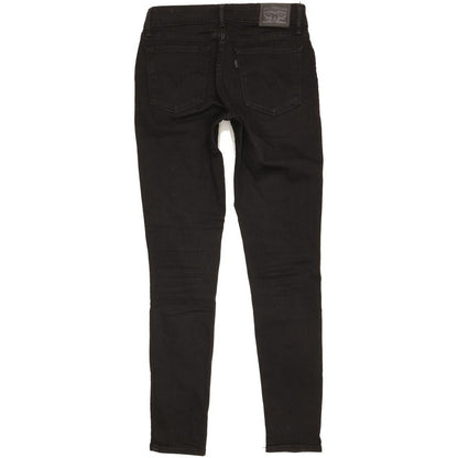 Levi's 711 Women Black Skinny Slim Stretch Jeans W26 L30