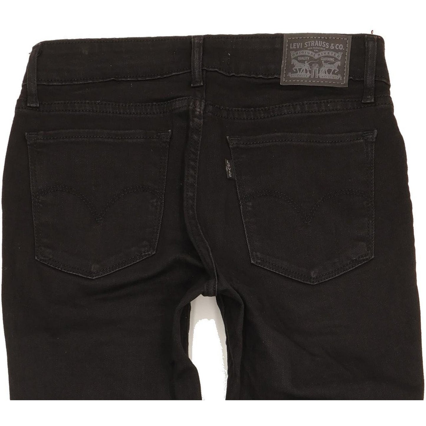 Levi's 711 Women Black Skinny Slim Stretch Jeans W26 L30