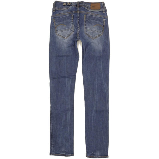 G-Star Midge Women Blue Straight Slim Stretch Jeans W25 L30