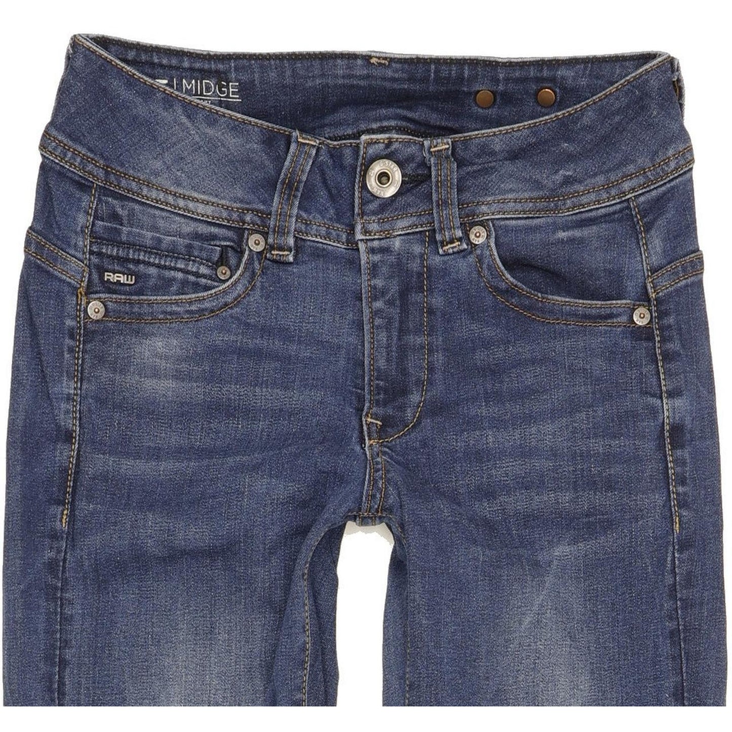 G-Star Midge Women Blue Straight Slim Stretch Jeans W25 L30
