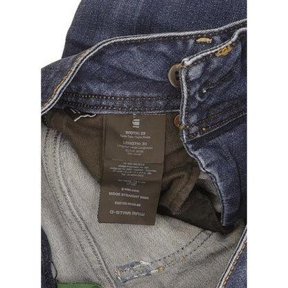 G-Star Midge Women Blue Straight Slim Stretch Jeans W25 L30